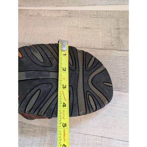 Mens Timberland Brown Leather Sandals With Adjustable Straps Size 10M - Picture 9 of 9